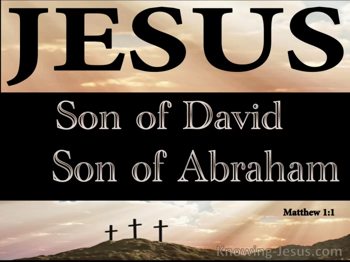 The record of the genealogy of Jesus the Messiah, the son of David, the son of Abraham.